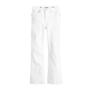 J.Crew 9” rise Demi Boot Crop White Jeans, Size 28